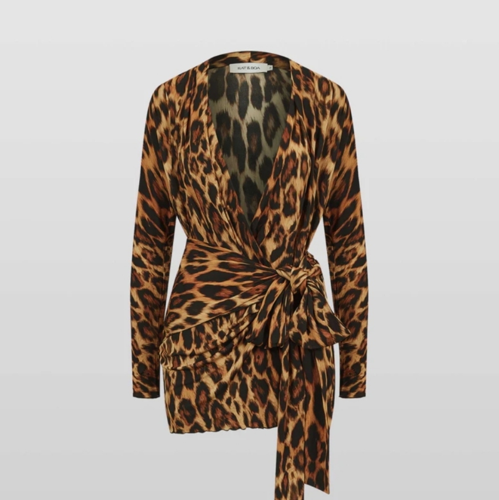 BNIB Rat & Boa Leopard Print Sozzani Dress Size L